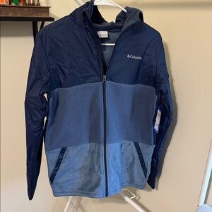 Columbia Two-Tone Blue Hooded Jacket